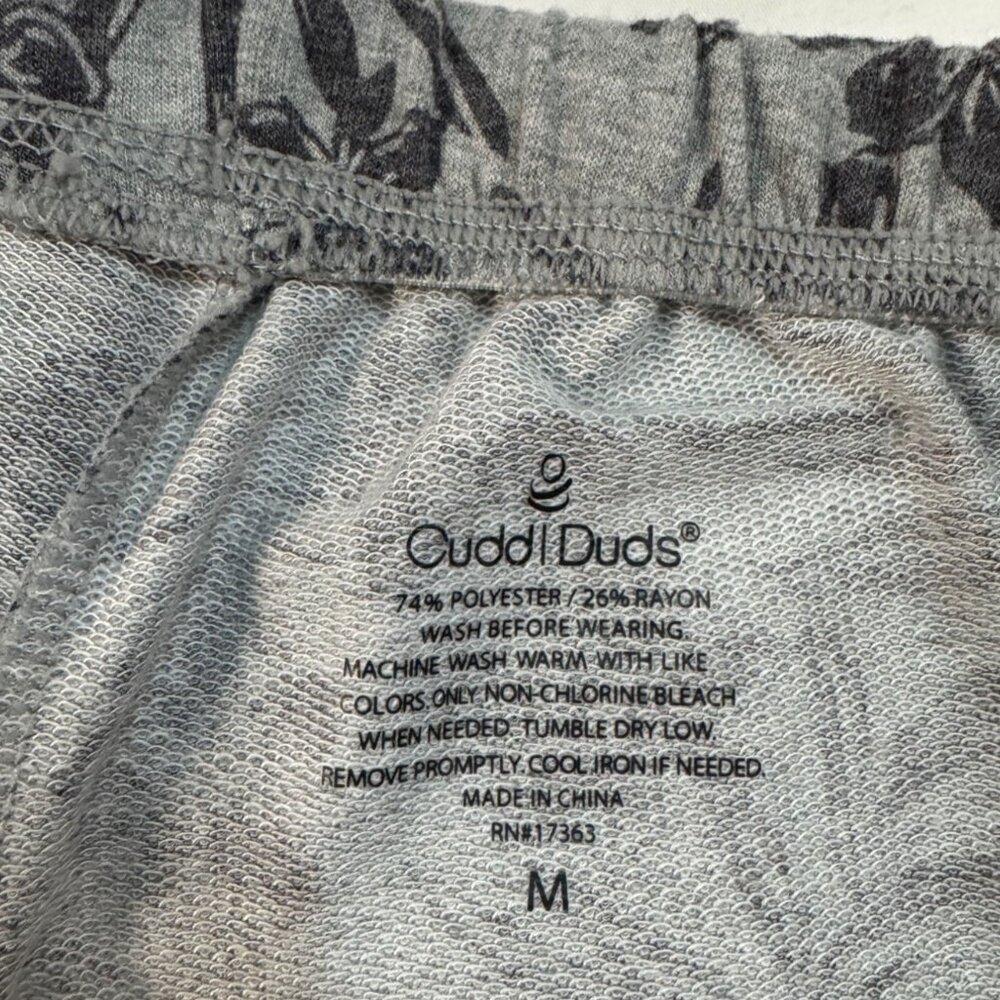 Cuddl Duds Womens Floral Print Drawstring Lounge Pants M Polyester Rayon Blend - Picture 3 of 8